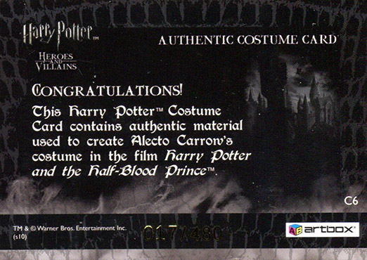 C6 - Alecto Carrow's Robes - Back