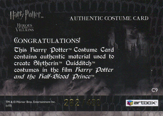 C9 - Slytherin Quidditch Robes - Back
