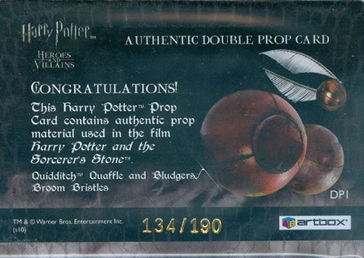 DP1 - Quidditch Quaffle and Bludgers Broom Bristles - Back