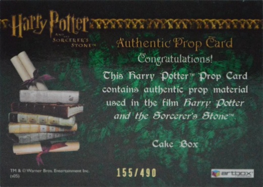 Cake Box - Back