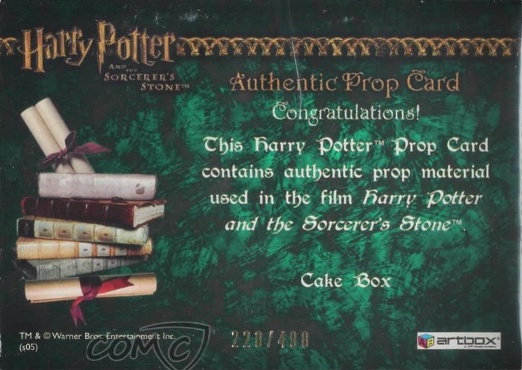 Cake Box - Back