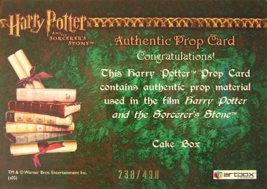 Cake Box - Back