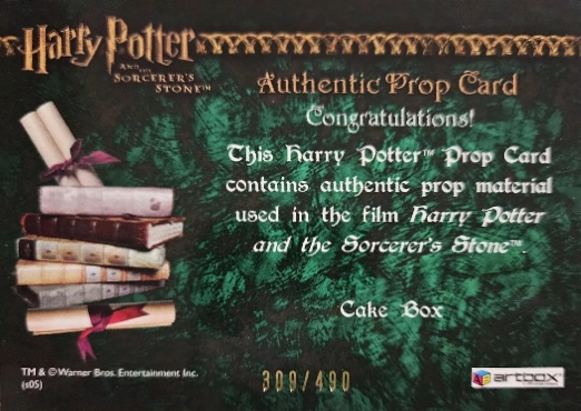 Cake Box - Back