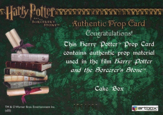 Cake Box - Back