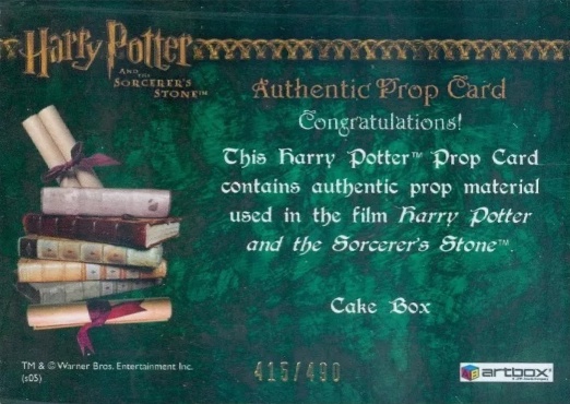 Cake Box - Back