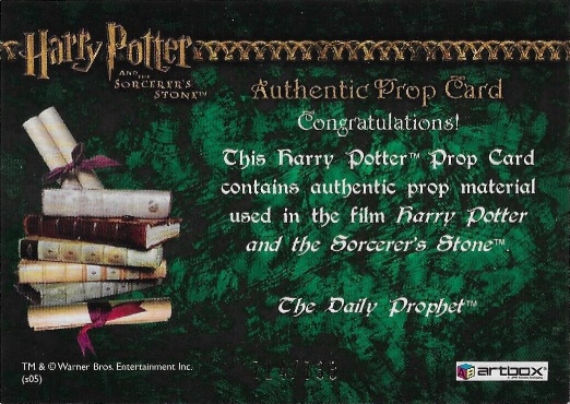 The Daily Prophet - Back