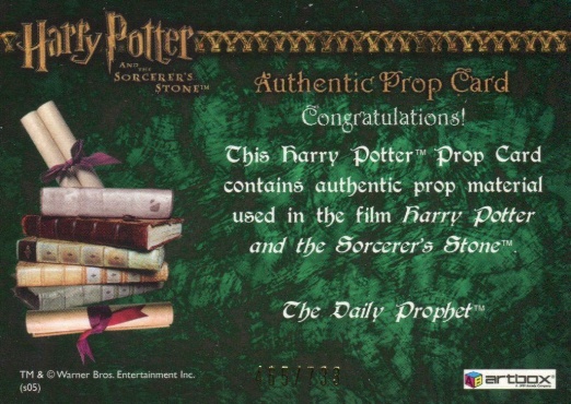 The Daily Prophet - Back