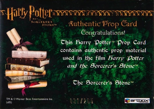 The Sorcerer's Stone - Back