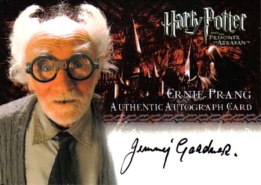 Jimmy Gardner as Ernie Prang - Front