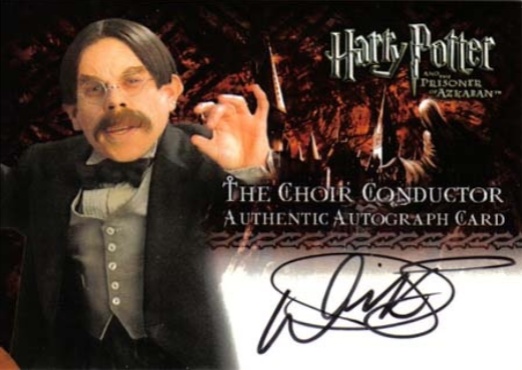 Warwick Davis as The Choir Conductor - Front