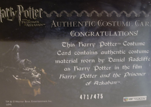 Harry Potter's Grey T-Shirt - Back