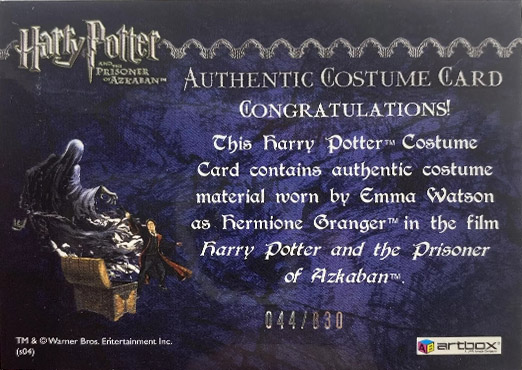 Hermione's Black Robe - Back