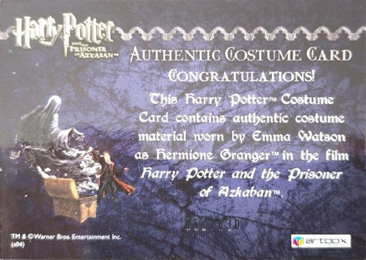 Hermione's Black Robe - Back