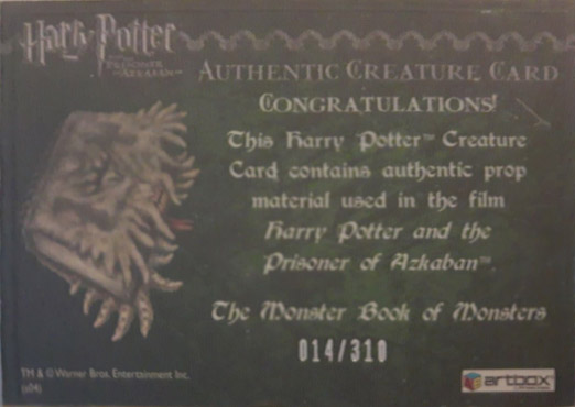 The Monster Book of Monsters - Back