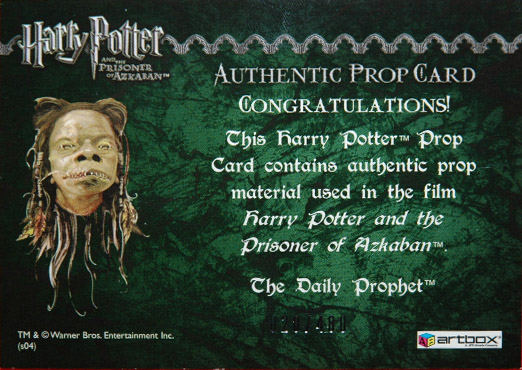 The Daily Prophet - Back