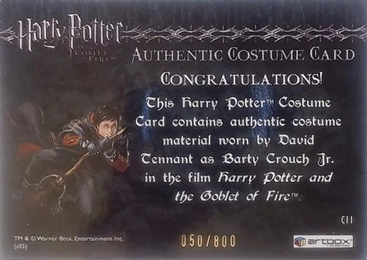 C11 - Barty Crouch Jr's Shirt - Back