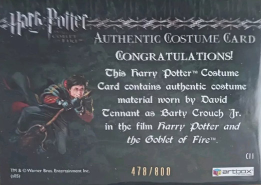 C11 - Barty Crouch Jr's Shirt - Back