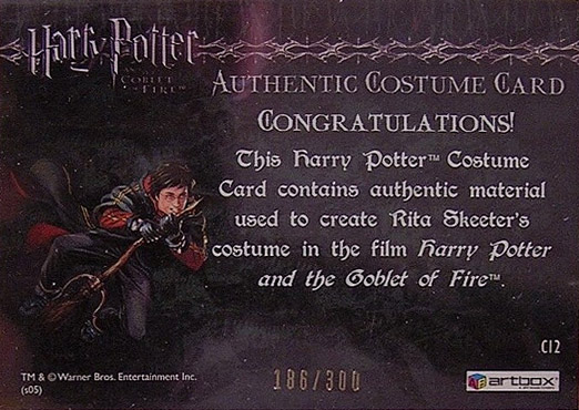 C12 - Rita Skeeter's Coat - Back
