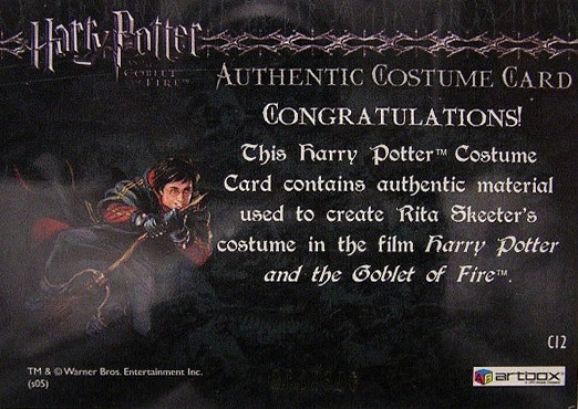 C12 - Rita Skeeter's Coat - Back