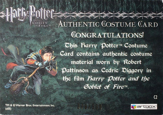 C2 - Cedric Diggory First Task Costume - Back