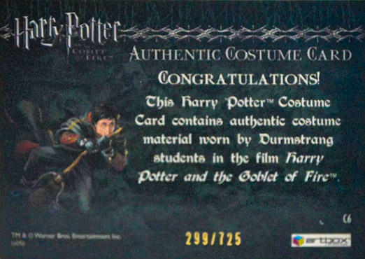 C6 - Durmstrang Students Costume - Back