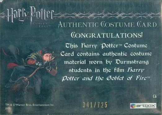 C6 - Durmstrang Students Costume - Back