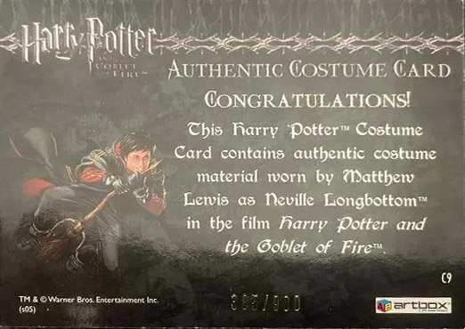 C9 - Neville Longbottom's Pajamas - Back