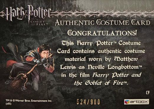 C9 - Neville Longbottom's Pajamas - Back