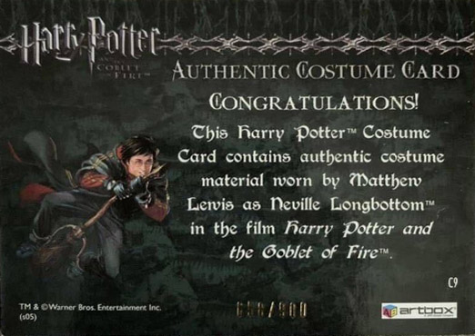 C9 - Neville Longbottom's Pajamas - Back