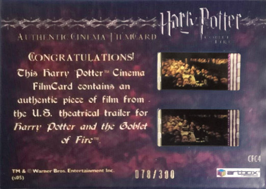 CFC4 - Goblet of Fire - Back