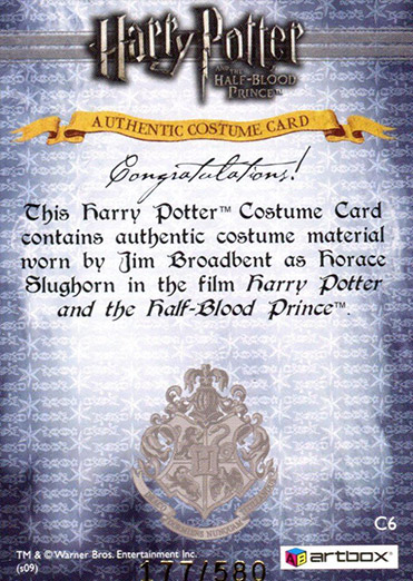 C6 - Horace Slughorn's Jacket - Back