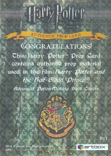 P11 - Advanced Potion-Making Book Covers - Back