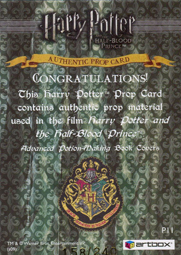 P11 - Advanced Potion-Making Book Covers - Back
