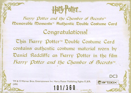 DC3 - Harry Potter's School Uniform (#360) - Back