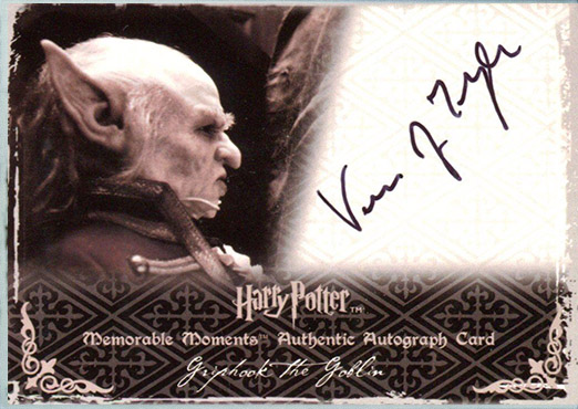 Verne Troyer as Griphook - Front