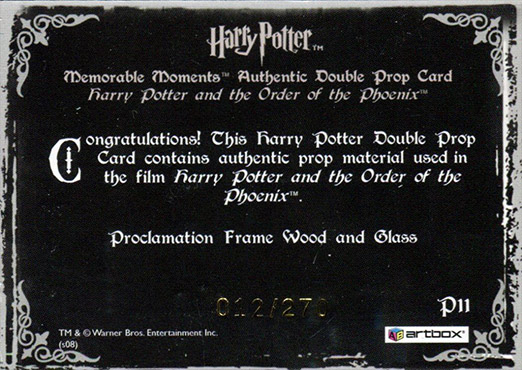 P11 - Proclamation Frame Wood and Glass - Back